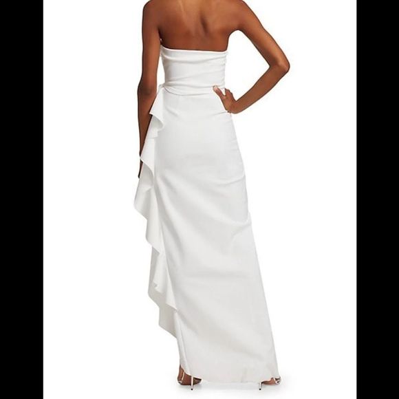 NWT Chiara Boni La Petite Robe Nyaveth Long Column Dress Size 6 $995 - Picture 4 of 8